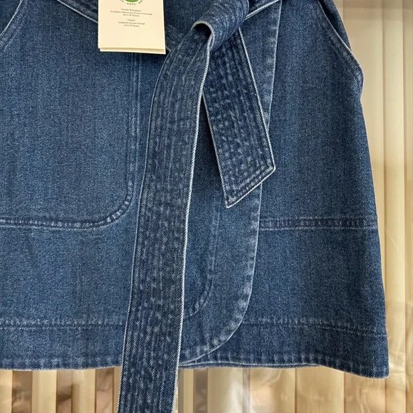 NWT Sezane Classic Blue “Leandra” Denim Skirt - Picture 5 of 7